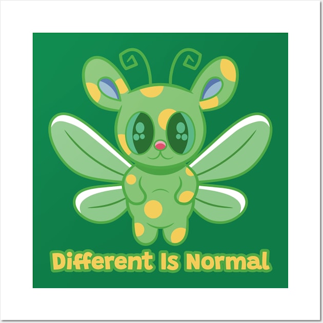 Different Is Normal 2 Wall Art by RD Doodles